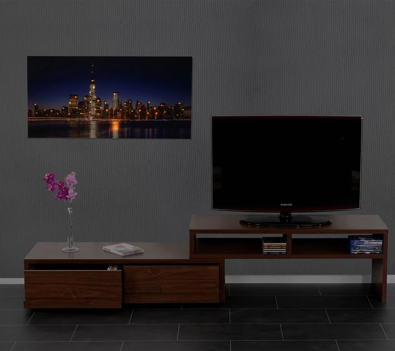 Tableau image LED murale sur toile minuterie 100x50cm One World Trade Center 04_0003572