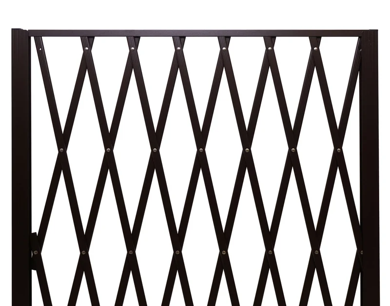 Jardinière trellis bac à fleurs support de plantes en aluminium et acier 152x90x35cm marron 04_0004320