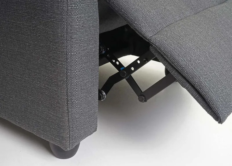 Fauteuil TV relaxation fonction d'inclinaison réglable tissu/textile gris clair 04_0002003