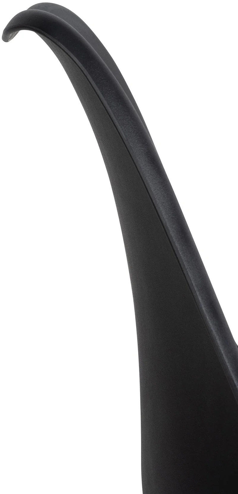 Lot de 6 chaises de salle à manger cuisine en plastique et PVC noir châssis en bois 10_0003221