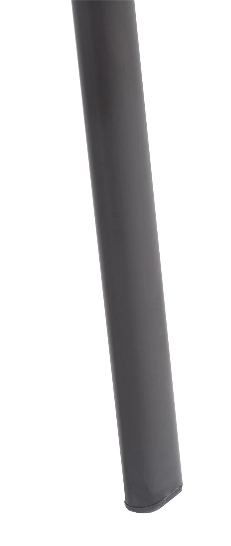 Chaise visiteur avec accoudoirs intégrés zone d'attente en PVC noir piètement à 4 pieds en métal noir 10_0003375