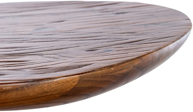 Lot de 4 tabourets de bar pivotant avec repose-pieds assise en bois noyer pieds en métal noir 10_0004519