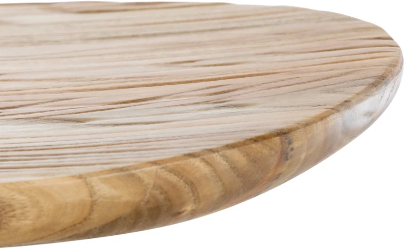 Lot de 4 tabourets de bar pivotant avec repose-pieds assise en bois pieds en métal noir 10_0004518