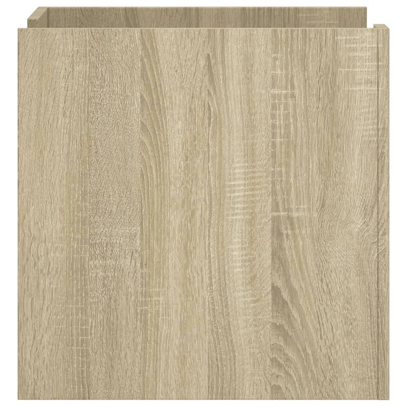 Table de chevet avec étagères 45 x 50 x 50 cm bois d’ingénierie couleur chêne DEC033885