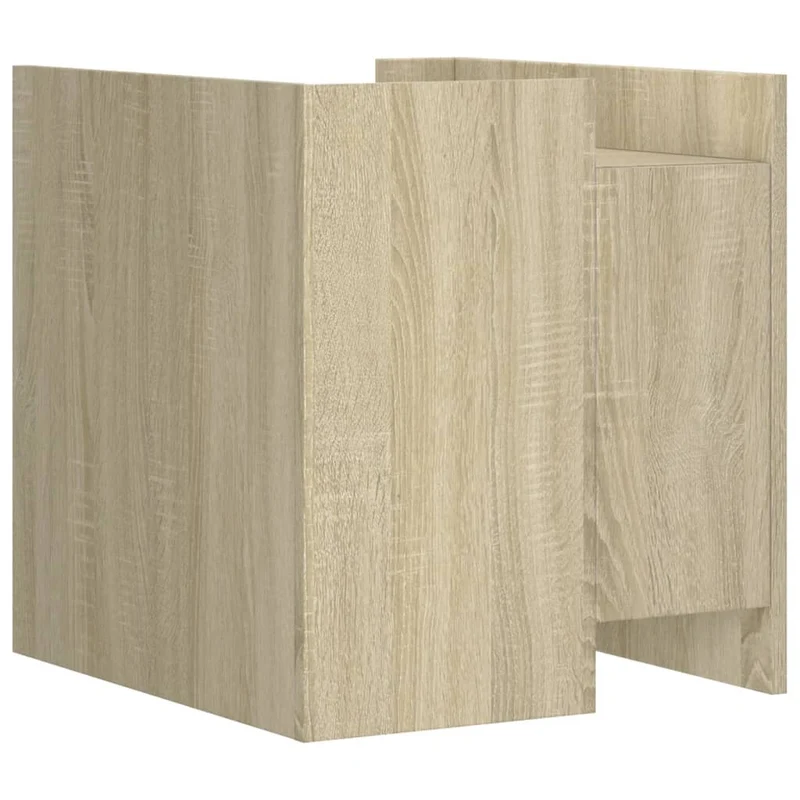 Table de chevet avec étagères 45 x 50 x 50 cm bois d’ingénierie couleur chêne DEC033885