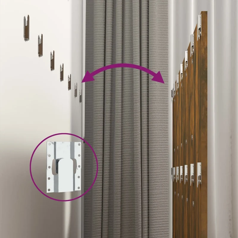 Tête de lit accessoire couchage chambre à coucher meuble avec chevet intégré étagère MDF marron clair TDL0205837