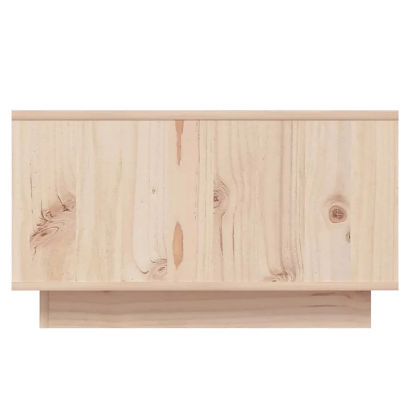 Table basse de salon avec tiroir design simple 55 x 56 x 32 cm bois massif de pin DEC037093