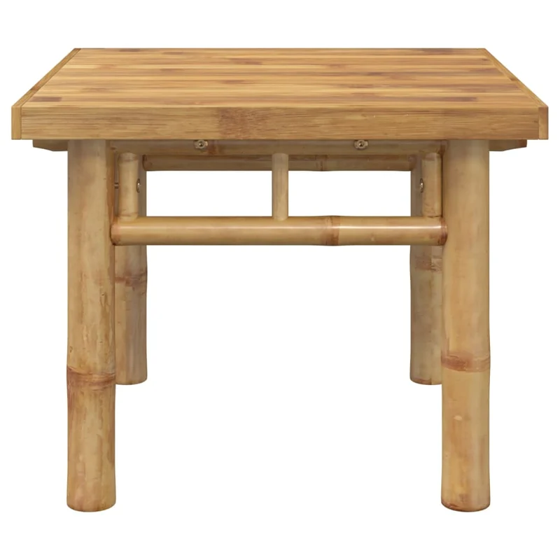 Table basse de salon design exotique 45 x 45 x 35 cm bambou avec une finition naturelle DEC037062