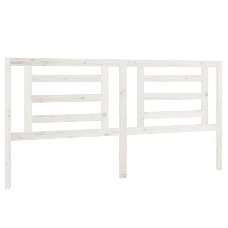 Tête de lit accessoire couchage chambre à coucher meuble 186 x 4 x 100 cm bois de pin blanc TDL0203764