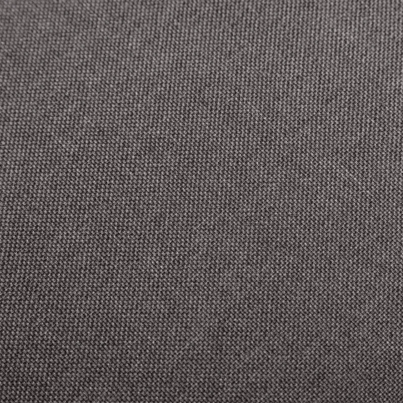 Lot de 2 tabourets de bar chaises hautes avec repose-pied intégré en tissu gris foncé et bois DEC029706