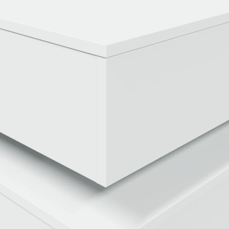 Table basse de salon design moderne avec lumières LED 90 x 50 x 40 cm bois d'ingénierie blanc DEC037603