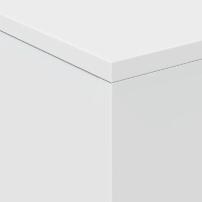 Table basse de salon design moderne avec lumières LED 50 x 50 x 40 cm bois d'ingénierie blanc DEC037598
