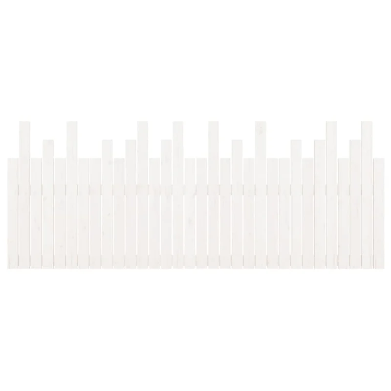 Tête de lit accessoire couchage chambre à coucher meuble murale 204 x 3 x 80 cm bois massif blanc TDL0202695