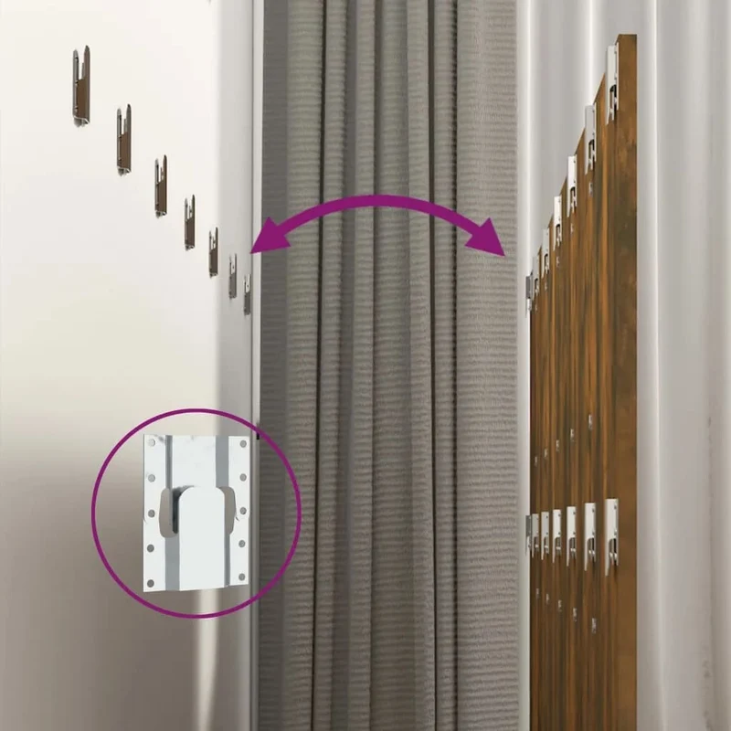 Tête de lit accessoire couchage chambre à coucher meuble avec chevet intégré étagère MDF marron clair TDL0205844