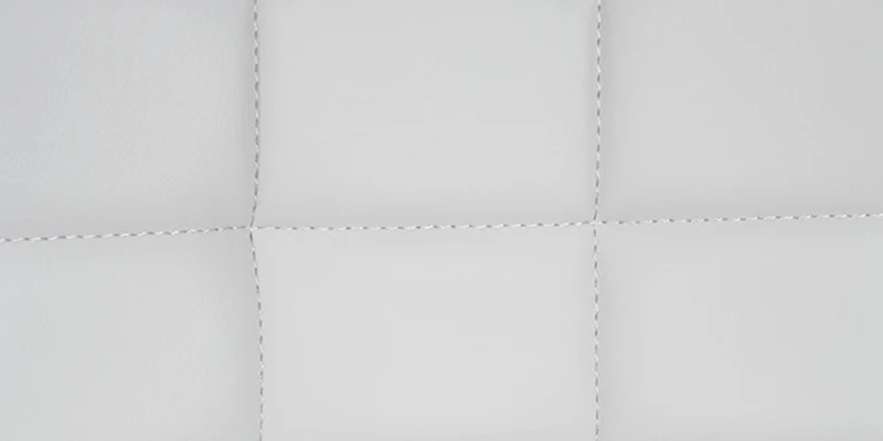 Tabouret de bar x1 structure métallique noir assise en PVC blanc avec surpiqûres 10_0005443
