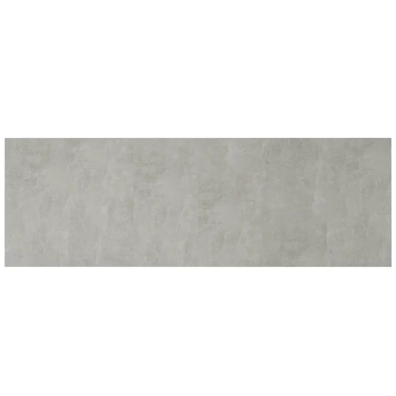 Tête de lit accessoire couchage chambre à coucher meuble avec chevet intégré étagère MDF gris TDL0205819
