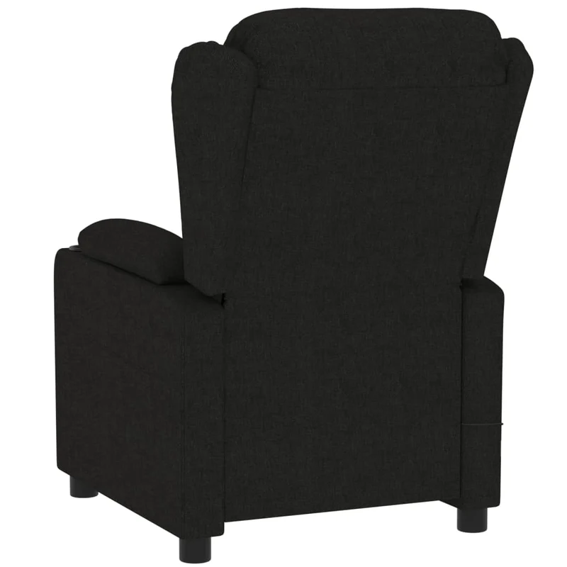 Fauteuil relax TV fonction de levage électrique très confortable en tissu noir DEC028498