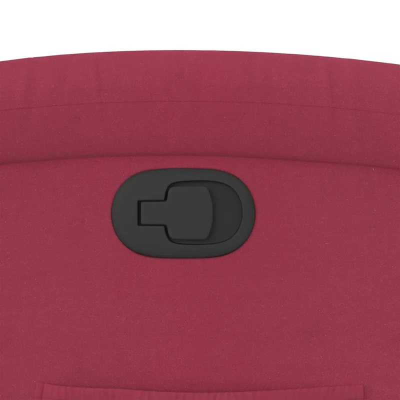 Fauteuil relax TV rembourrage confortable fonction d'inclinaison manuelle en velours rouge DEC028164