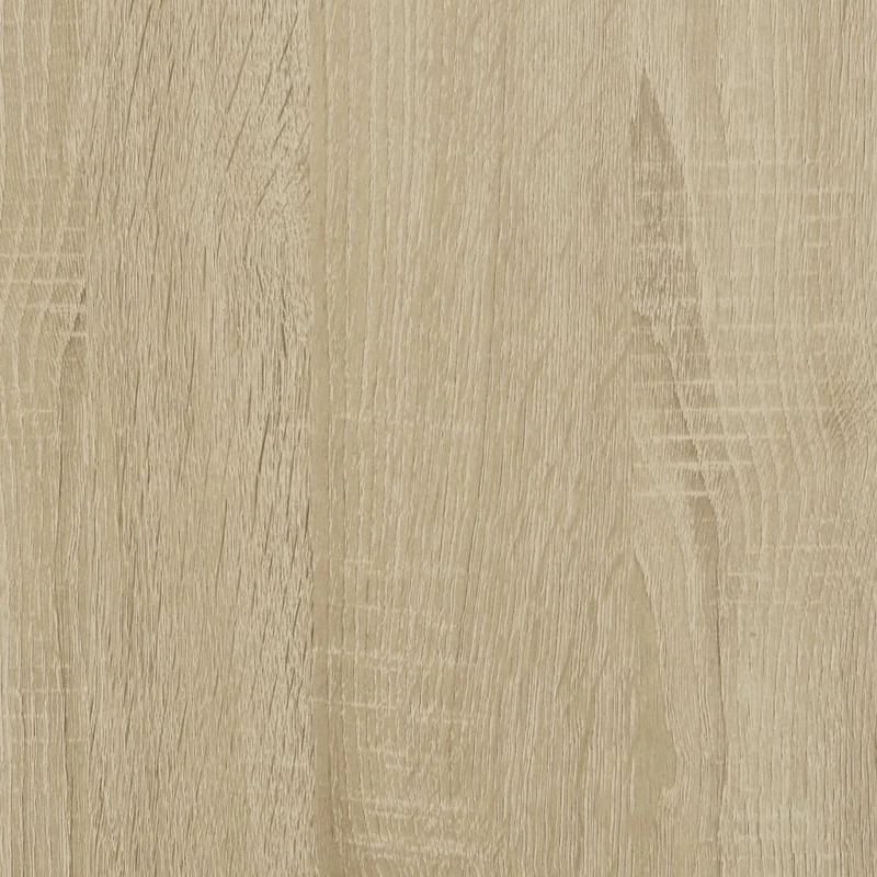Meuble de bureau sur roulettes armoire de rangement 60 x 48 x 81 cm bois d'ingénierie couleur chêne DEC024494