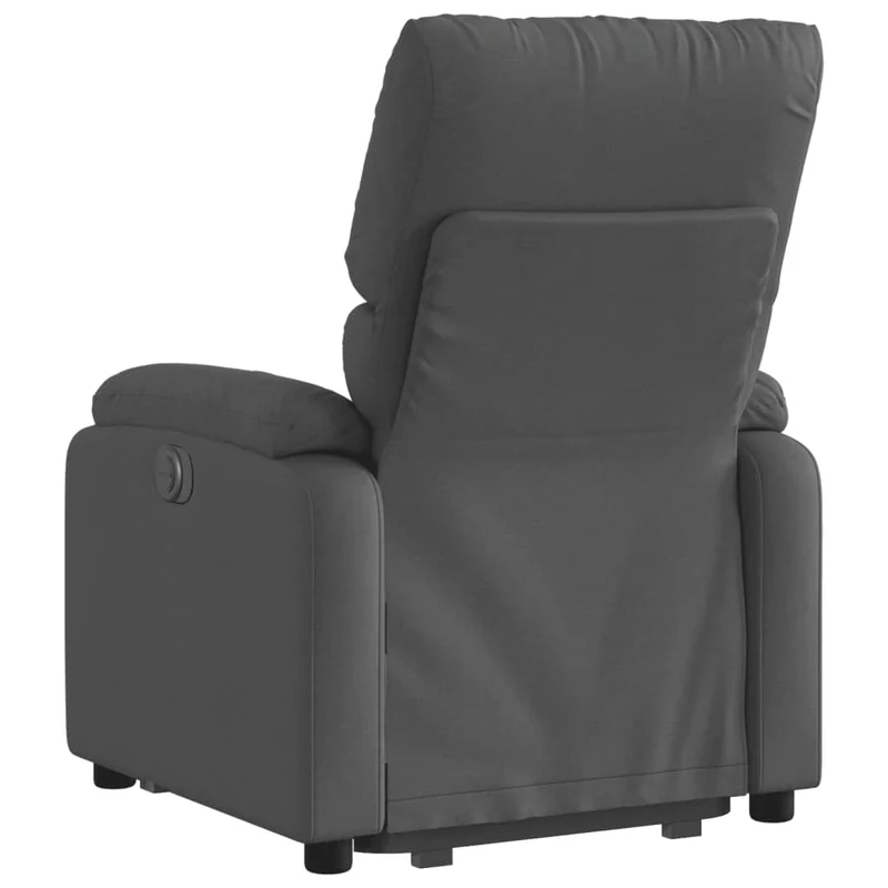 Fauteuil relax TV fonction de levage électrique très confortable en tissu gris foncé DEC028352