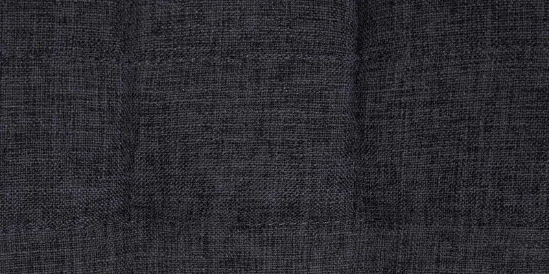 Tabouret de bar x1 structure métallique noir assise en tissu noir avec surpiqûres 10_0005450