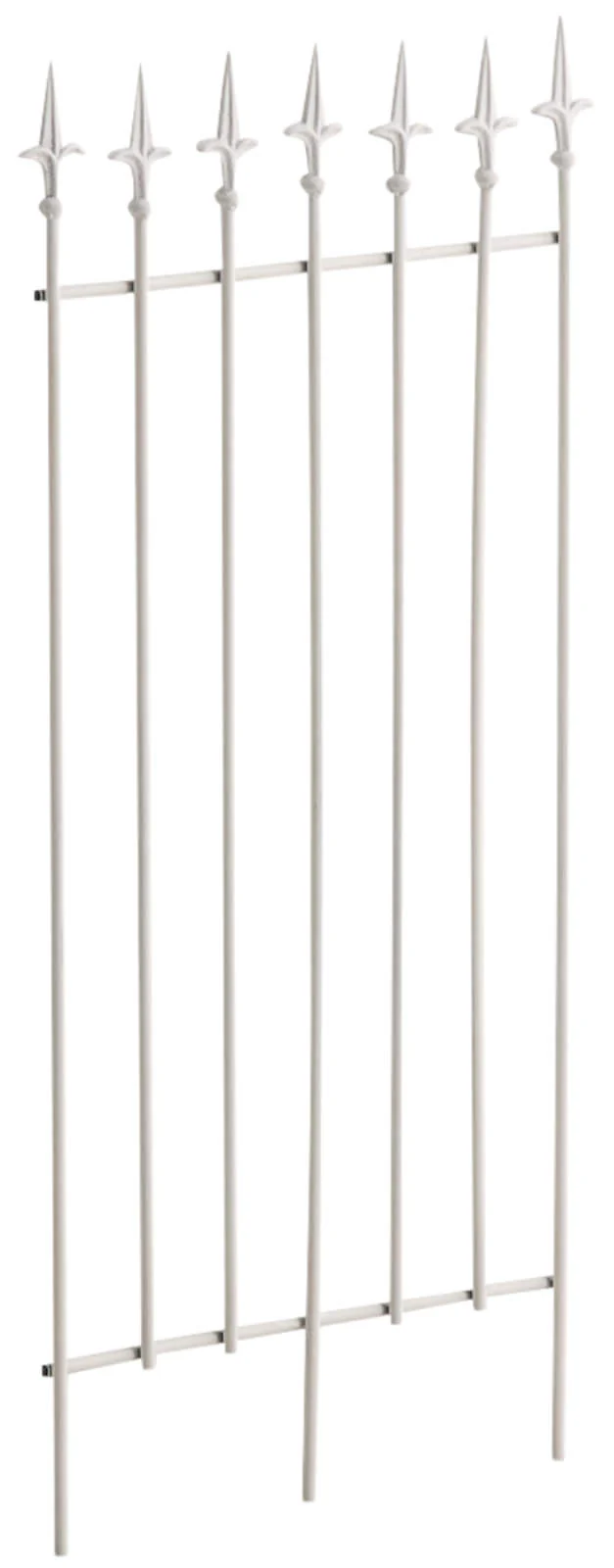 Lot de 2 treillis support pour plantes grimpantes décoration de jardin en métal blanc 10_0003833