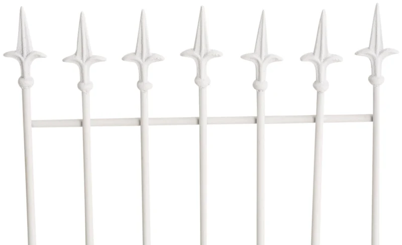 Lot de 2 treillis support pour plantes grimpantes décoration de jardin en métal blanc 10_0003833