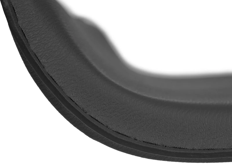 Tabouret de bar x1 avec repose-pieds siège pivotant à 360° design simple PVC noir et métal chromé 10_0004797