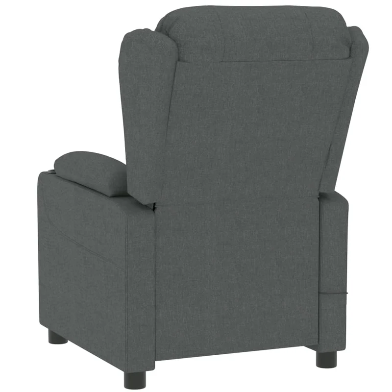 Fauteuil relax TV fonction de levage électrique très confortable en tissu gris foncé DEC028357