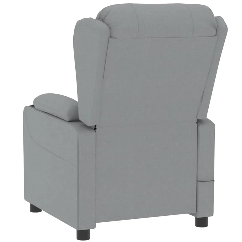 Fauteuil relax TV fonction de levage électrique très confortable en tissu gris clair DEC028303