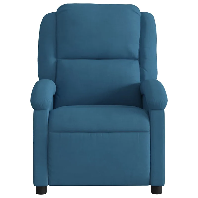 Fauteuil relax TV fonction de levage électrique très confortable en velours bleu DEC028240