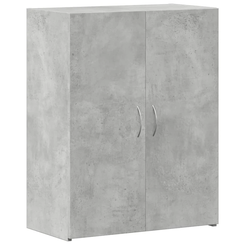 Meuble de bureau armoire de rangement bureau en bois d'ingénierie gris 60 x 32 x 77,5 cm DEC024480
