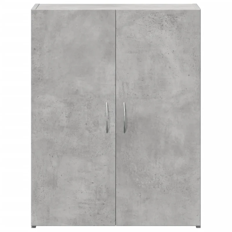 Meuble de bureau armoire de rangement bureau en bois d'ingénierie gris 60 x 32 x 77,5 cm DEC024480