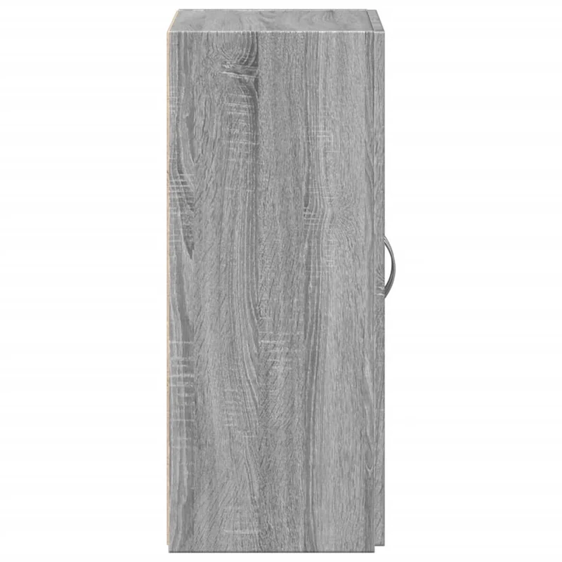 Meuble de bureau armoire de rangement en bois d'ingénierie gris 60 x 32 x 77,5 cm DEC024485