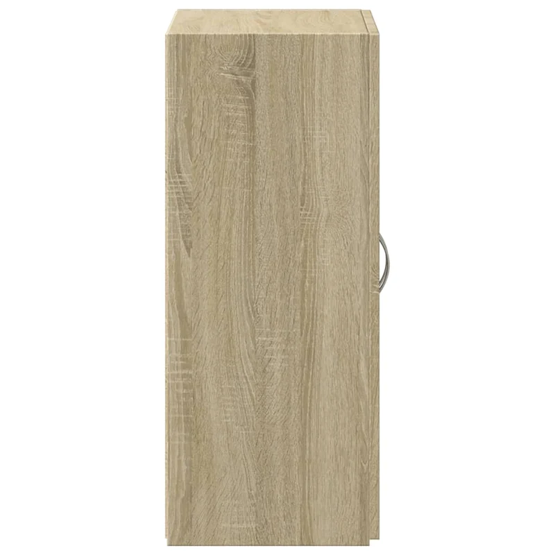 Meuble de bureau armoire de rangement en bois d'ingénierie couleur chêne 60 x 32 x 77,5 cm DEC024478