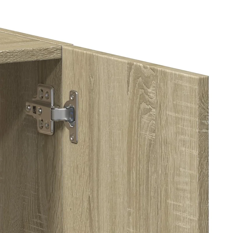 Meuble de bureau armoire de rangement en bois d'ingénierie couleur chêne 60 x 32 x 77,5 cm DEC024478