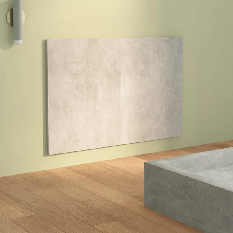 Tête de lit accessoire couchage chambre à coucher meuble 120 x 1,5 x 80 cm MDF gris TDL0203238