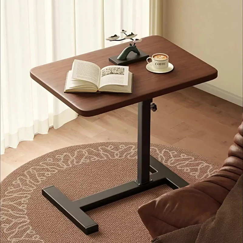Modern Minimalist Removable Foldable Rectangular MDF Iron End Table 1-Tier For Living Room