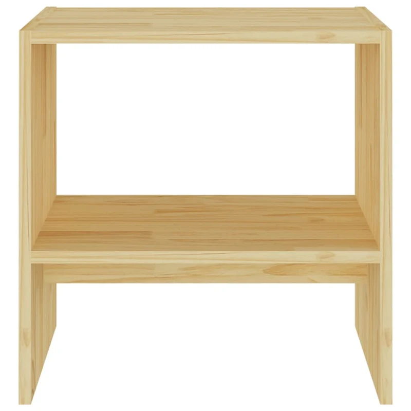 Lot de 2 tables de chevet avec étagère 40 x 30,5 x 40 cm bois de pin non traité DEC034755