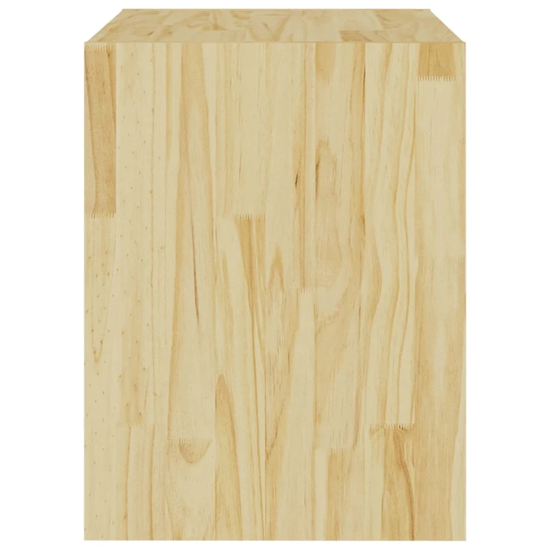 Lot de 2 tables de chevet avec étagère 40 x 30,5 x 40 cm bois de pin non traité DEC034755