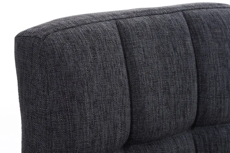 Tabouret de bar x1 avec repose-pieds hauteur réglable design moderne en tissu gris foncé 10_0000053