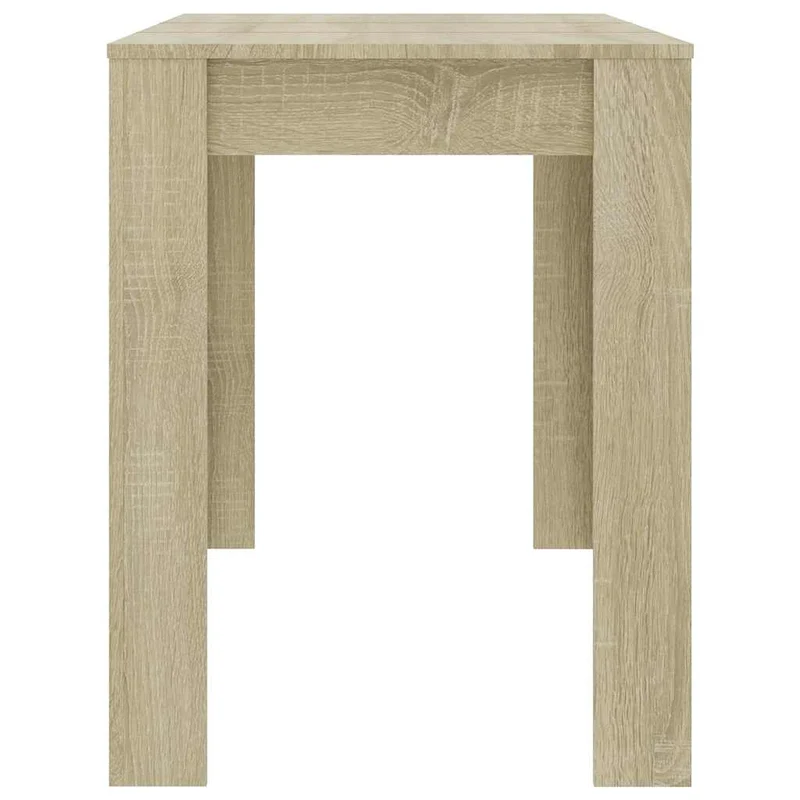 Table de salle à manger design moderne 120 x 60 x 76 cm bois d'ingénierie couleur chêne DEC036847