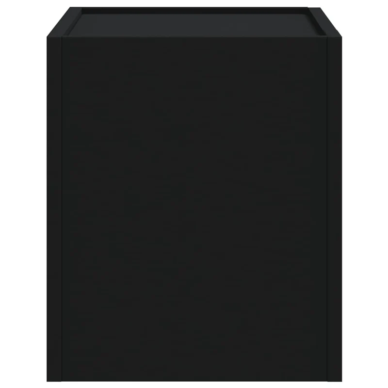 Lot de 2 tables de chevet murales avec tiroirs 45 x 30 x 35 cm bois d'ingénierie noir DEC036099