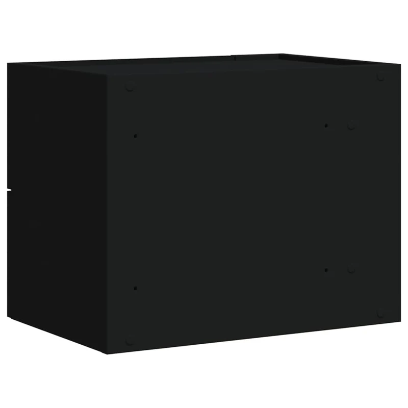 Lot de 2 tables de chevet murales avec tiroirs 45 x 30 x 35 cm bois d'ingénierie noir DEC036099