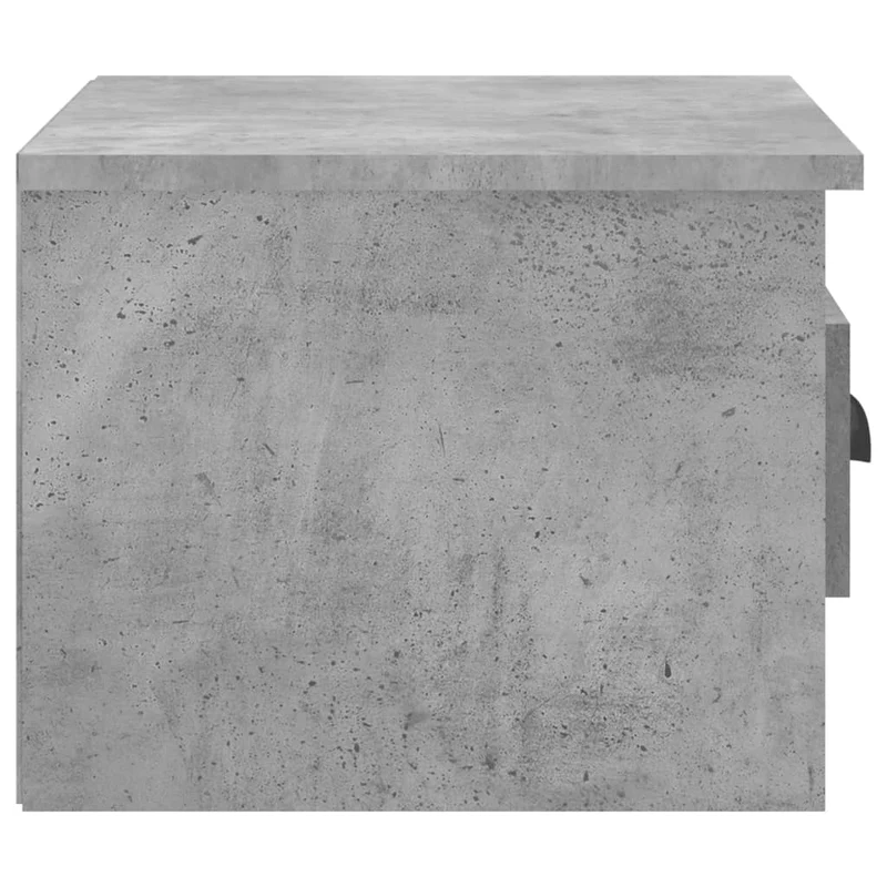 Lot de 2 tables de chevet murales avec tiroir 41,5 x 36 x 28 cm bois d'ingénierie gris DEC036083