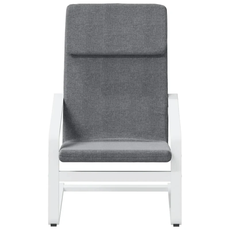 Fauteuil chaise de canapé design simple en tissu gris foncé et bois de bouleau DEC026693