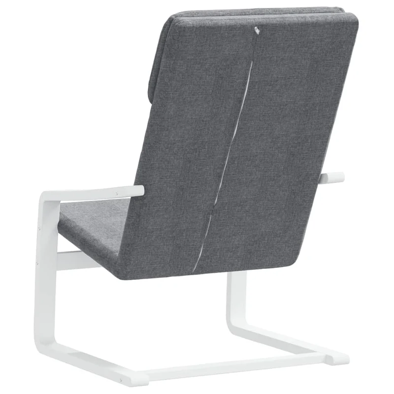 Fauteuil chaise de canapé design simple en tissu gris foncé et bois de bouleau DEC026693