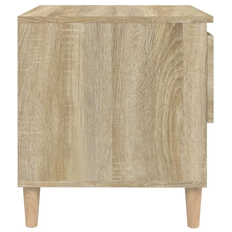Lot de 2 tables de chevet avec tiroir 50 x 46 x 50cm bois d’ingénierie couleur chêne DEC035895
