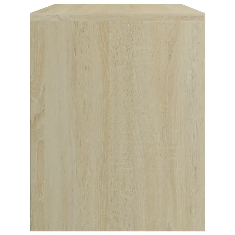 Lot de 2 tables de chevet avec compartiment ouvert 40 x 30 x 40cm bois d'ingénierie couleur chêne DEC035876