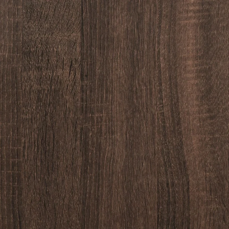 Lot de 2 tables de chevet avec tiroirs 40 x 41 x 40cm bois d'ingénierie marron et métal DEC035856